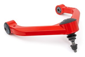 Ram 1500 Classic Suspension Lift Kit - Rough Country - Forged Upper Control Arms | 3 Inch Lift - Red - '19-'23